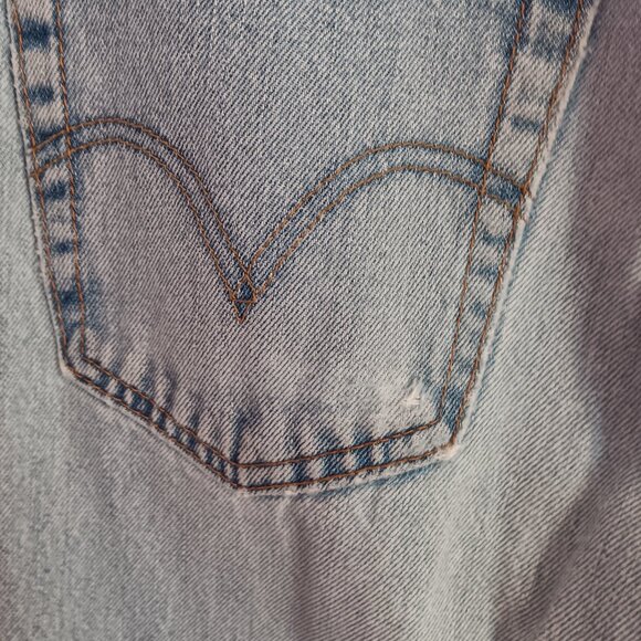 MEN'S LEVI'S RED TAG 505 FADED DISTRESSED JEANS  33 X 30 - Picture 5 of 11